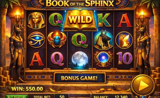 Book of the Sphinx slot artwork